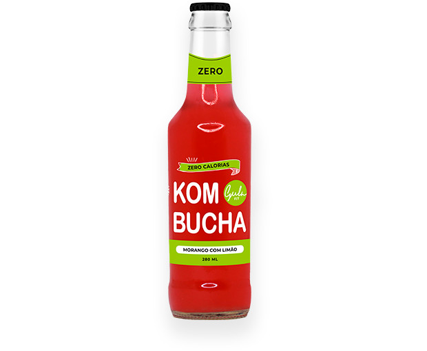 KOMBUCHA MORANGO E LIMÃO - 280ML