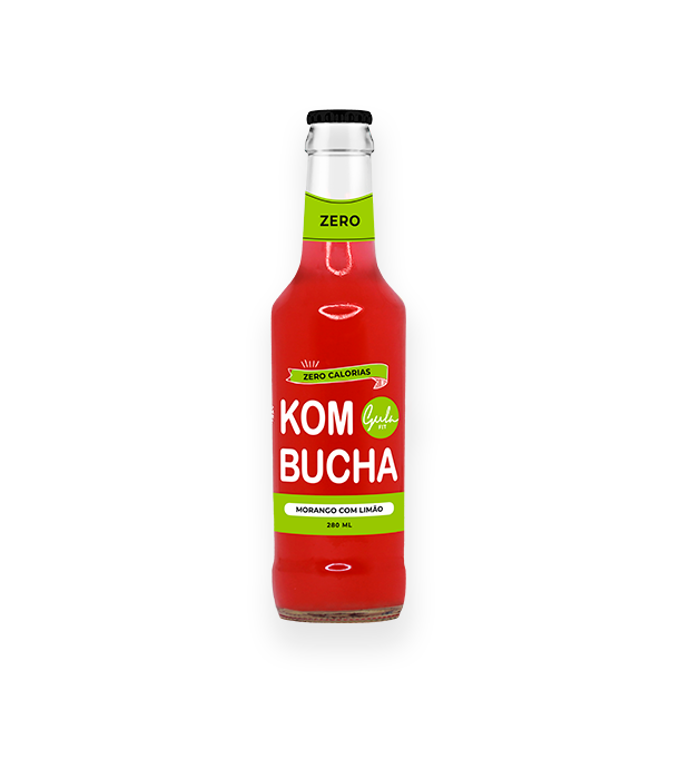 KOMBUCHA MORANGO E LIMÃO - 280ML