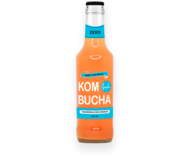 KOMBUCHA TANGERINA E HIBISCO - 280ML