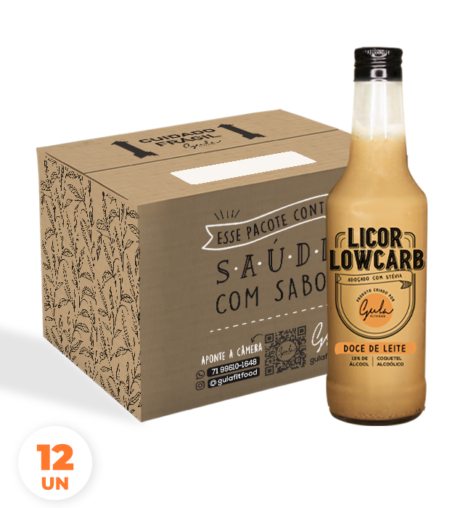 COMBO 12 LICORES LOWCARB DOCE DE LEITE - 280ML