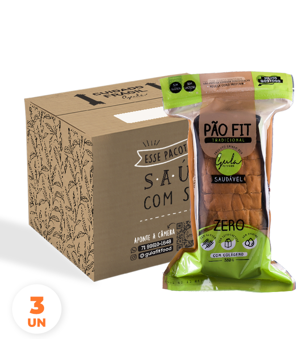 COMBO 3 PÃES TRADICIONAL FIT - 380G