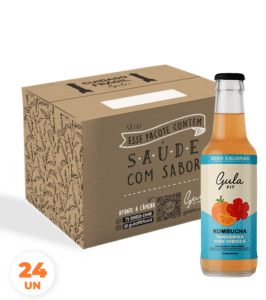 COMBO 24 KOMBUCHAS TANGERINA E HIBISCO - 280ML