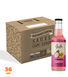 COMBO 36 KOMBUCHAS PITAYA E MARACUJÁ - 280ML