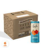 COMBO 06 LATAS KOMBUCHAS TANGERINA COM HIBISCO - 269ML