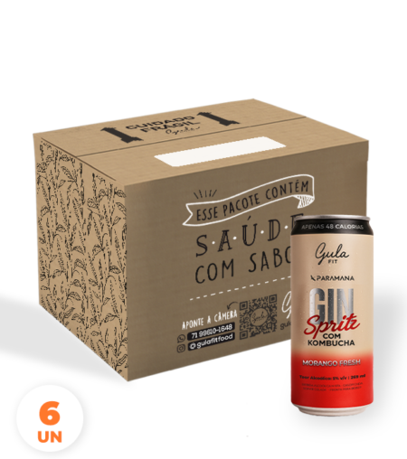COMBO 6 UNDS GIN SPRITZ – MORANGO FRESH – 269 ML